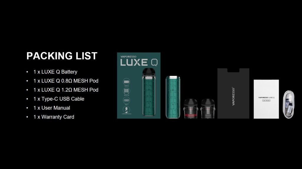 7Colors-Vaporesso LUXE Q Kit 2ml - Vaper Club | E-Cigarette professional  information exchange platform